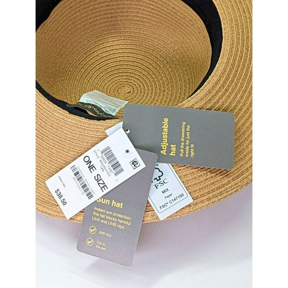 Style & Co Women's Packable Paper Floppy Hat Tan O/S (MSRP $39) - Picture 3 of 4